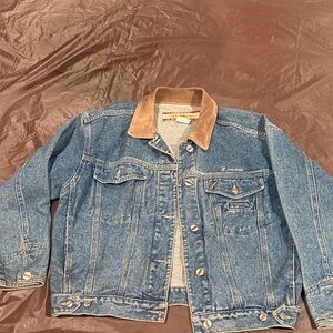 Z. Cavaricci Denim Jacket with Tan Collar